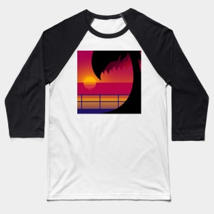 Sunset Beach Baseball T-Shirt